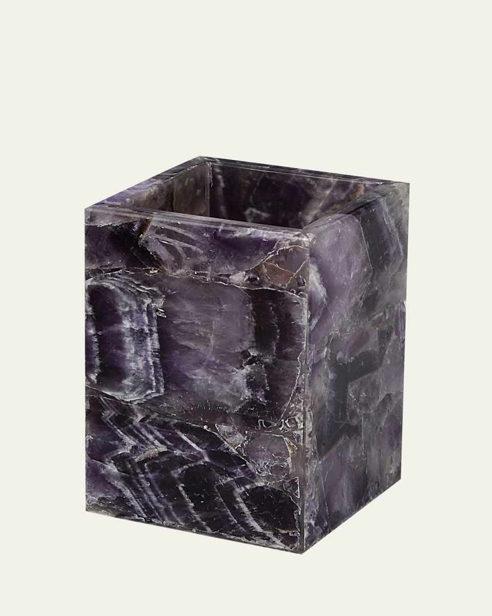 Taj Amethyst Brush Holder